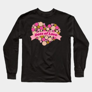 Colorful Dots of Love Heart Long Sleeve T-Shirt